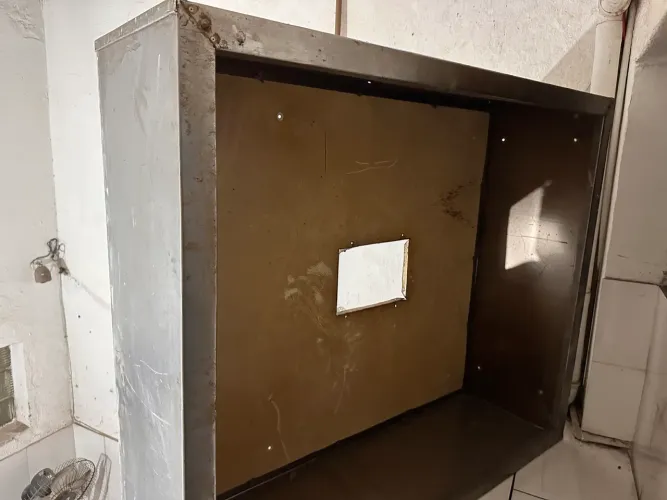 Coifa de inox e dutos 