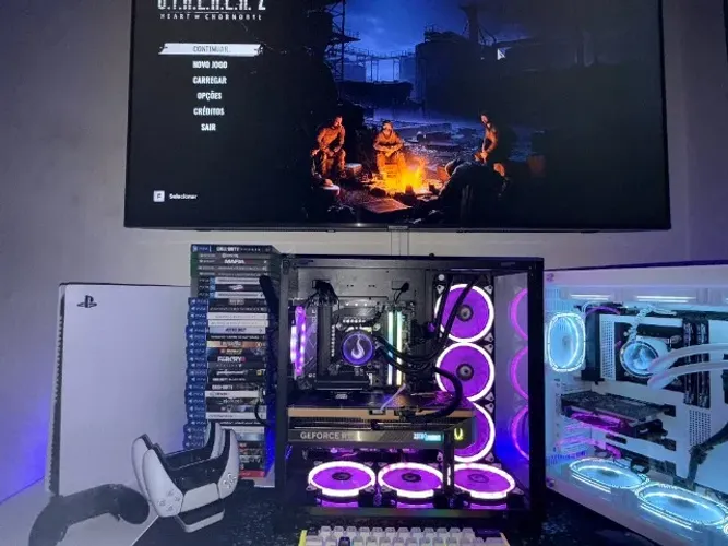 PC GAMER I9 14900K - 32 GB RAM DDR5 RGB - RTX 5080 ZOTAC - IMPECÁVEL 