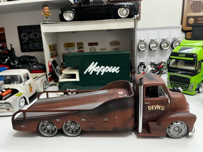 Miniatura chevrolet coe plataforma custon 