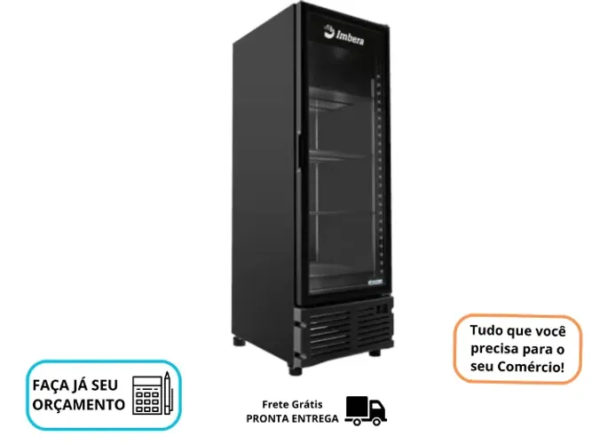 Freezer Imbera Porta de Vidro Novo 220v com Led