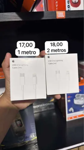 Cabos USB-C para Lightning Apple - 1m e 2m
