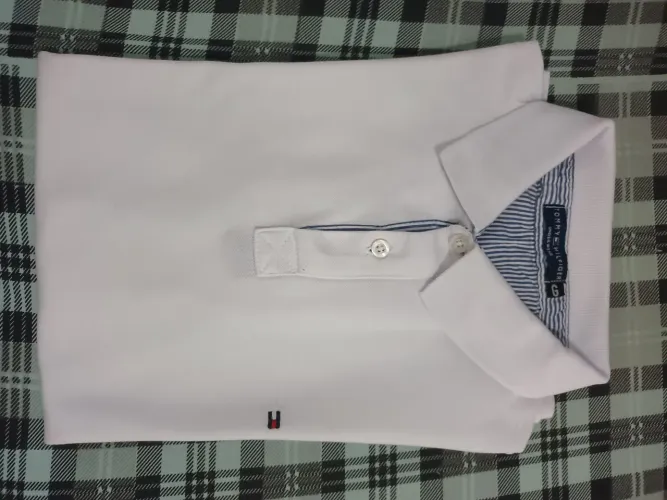 Camisa Polo Tommy Hilfiger (original) - branca - tam g (m)