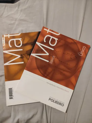 2 livros Matemática Básica - Poliedro - Pré-vestibular