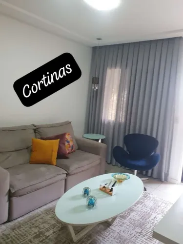 Cortinas Cinzas Elegantes para Sala