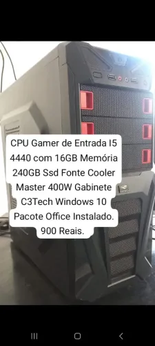 CPU Gamer de Entrada I5 4440 com 16GB Memória 240GB Ssd
