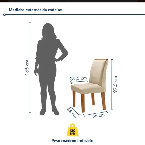 Par de Cadeiras Luísa Smart Plus<br>