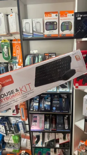 Kit Teclado sem fio + Mouse Sem Fio Wireless