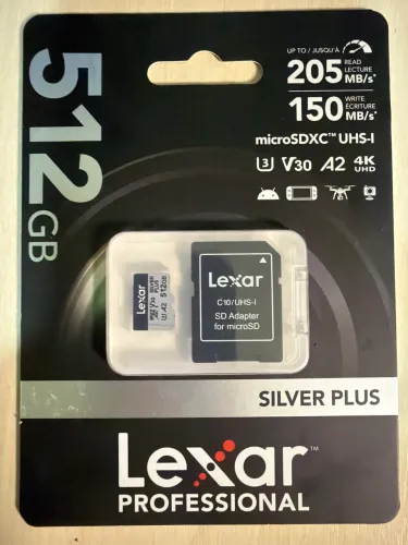 Micro SD Lexar silver plus professional