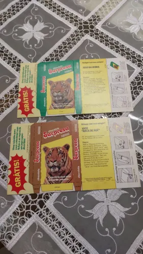 Cartões Chocolate Surpresa de 1983...