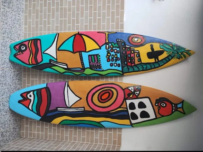 Em 2006 Lousada lam?a Coleção Arte Pranchas Recicládas