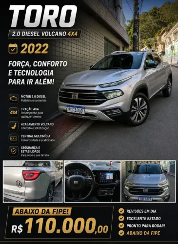 Fiat Toro Volcano 2.0 16V 4X4 TB Diesel Aut. 2022