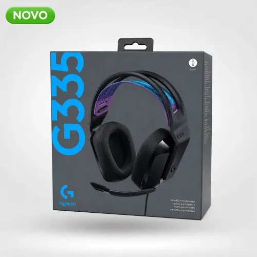 Headset Gamer Logitech G335 Original Com Microfone P2