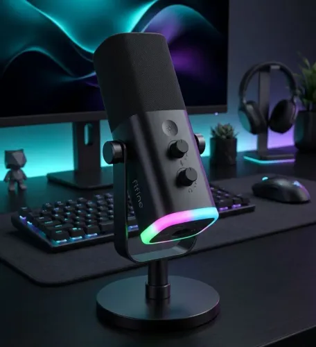 Microfone  profissional FIFINE AM8 - USB XLR | Gaming e streaming