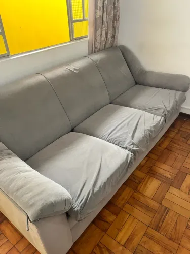 Sofá cama com colchão 3 lugares