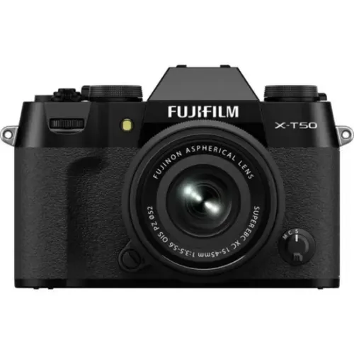 Câmera Fujifilm X-T50 15-45MM Kit - (Preto) - Nova na caixa!