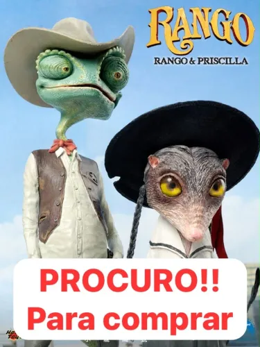 Boneco hot toys rango action figure colecionável