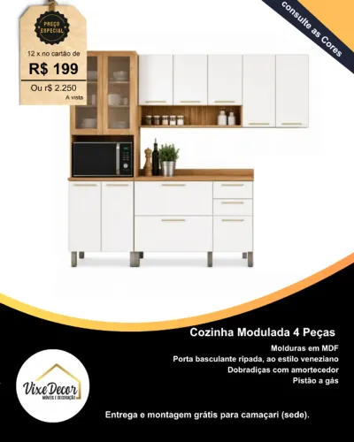 Armario modulado para cozinha / Pague na entrega / Camaçari- Ba.
