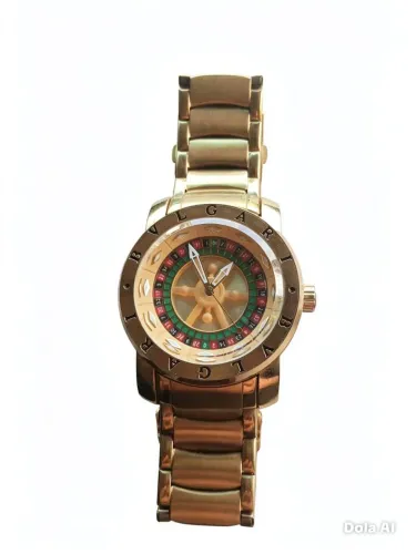 Relógio dourado BVLGARI
