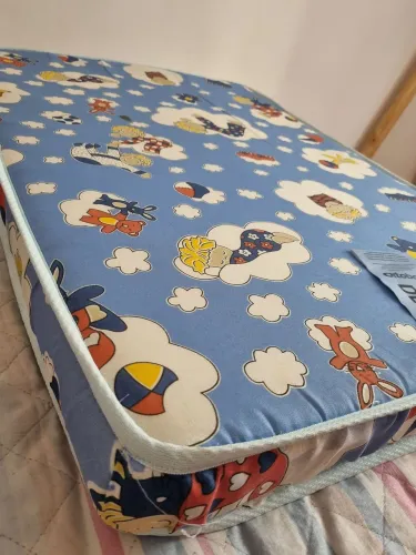 COLCHAO BEBE COM TRAVESSEIRO ANTI SUFOCANTE