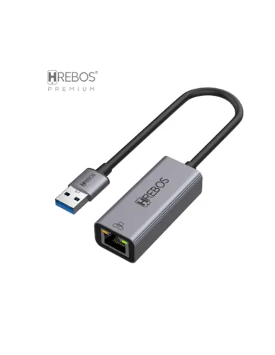 CABO ADAPTADOR CONVERSOR USB X RJ45 10/100/1000 MBPS HREBOS PREMIUM AD-216