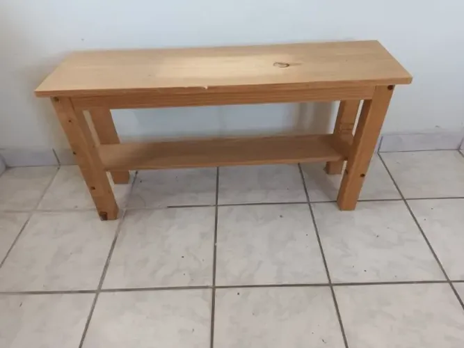 Banco rústico sem encosto