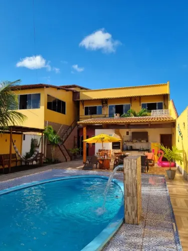 Casa + 3 chalés + Apartamento em São Miguel do Gostoso/RN (Porteira fechada)