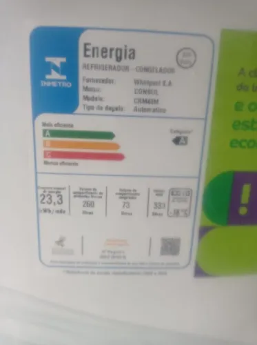 GELADEIRA CONSUL FROST FREE - ECONÔMICA E EFICIENTE!