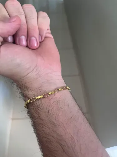 Pulseira idêntica ouro - 100% moeda antiga (Cartier - tijolinho)
