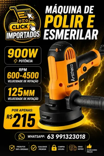 Máquina de Polir e Esmerilar - 900W