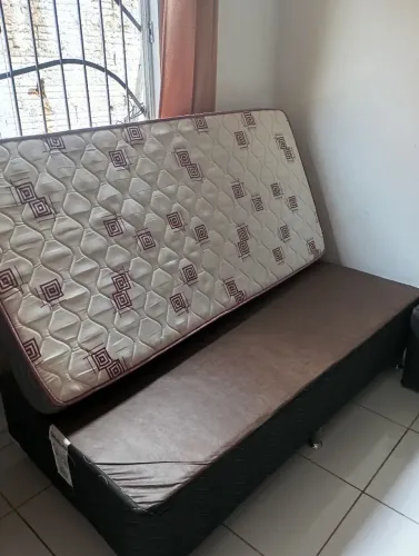 BASE ORTOBOM + COLCHÃO SOLTEIRO 