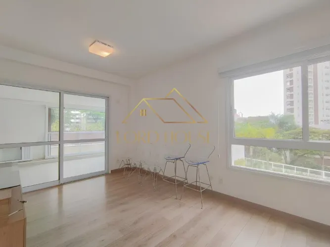 Apartamento mobiliado para locação com 88m² no Paraíso. O imóvel possui 1 suíte e 1 vaga.
