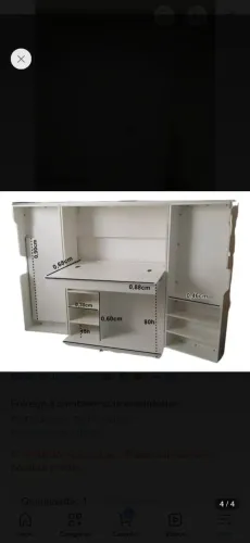 Mesa de costura home office organizador