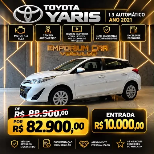 Toyota Yaris Live 1.3 Flex 16V 5P AUT 2021