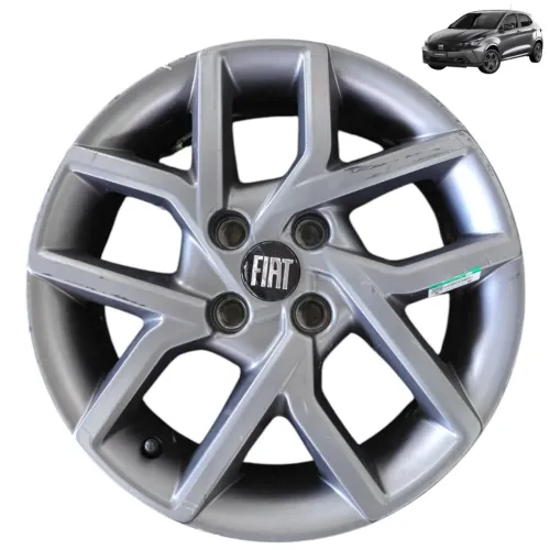 Roda Liga Leve Aro 15 4x98 Fiat Argo Cronos Strada Detalhe Grafite