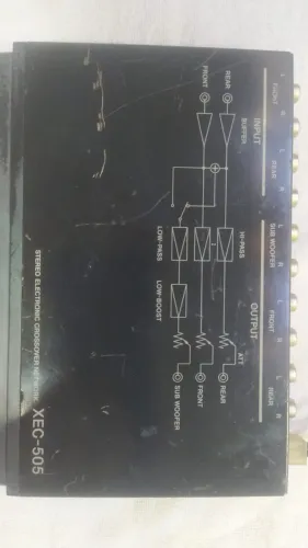Equalizador Sony Automotivo Xec-505 Funcao Sub Oldschool