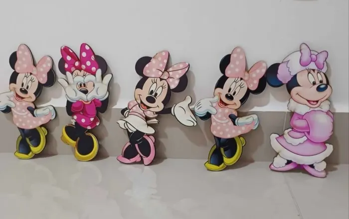 MDF display personagem minnie mickey