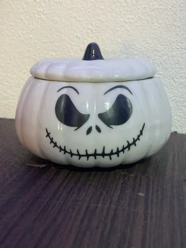 Abóbora Jack Skellington Halloween de porcelana 200ml