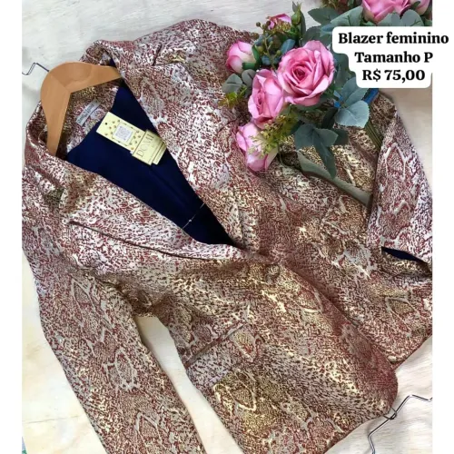 Blazer feminino linha premium luxo 