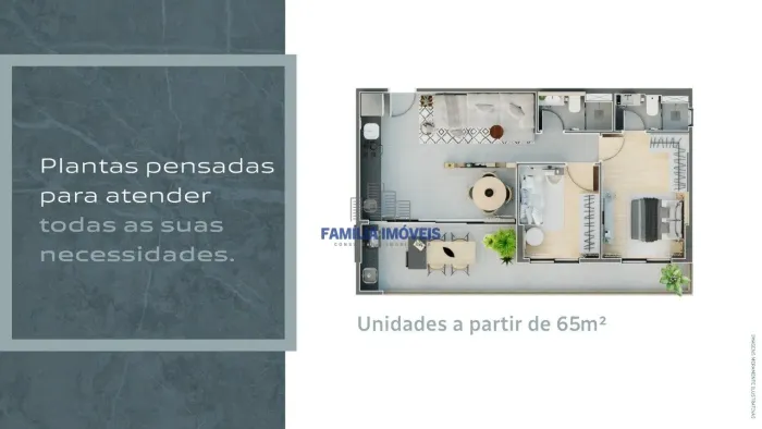 Comprar apartamento Ponta da Praia com 2 quartos e lazer em Santos