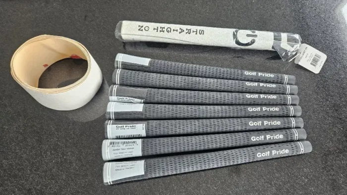 Grip Golf Pride Tour Velvet jogo de 7 + putter Straight On