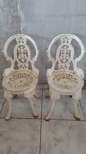 CADEIRAS DE FERRO PURO ( JARDIM )