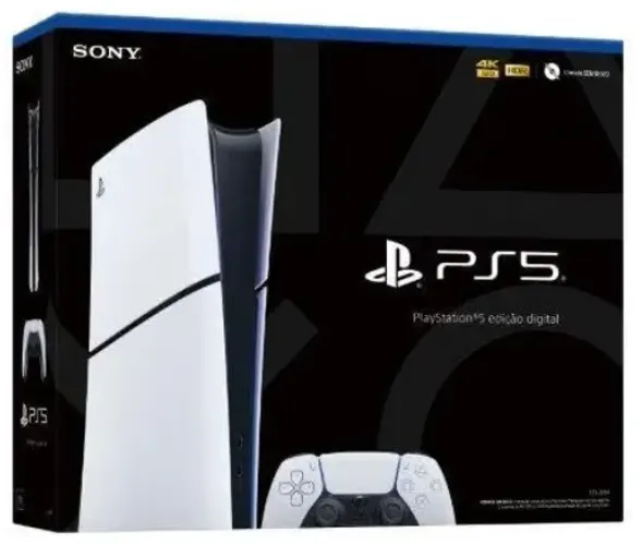 PlayStation 5 Edição Digital Slim, SSD 825GB, Controle DualSense