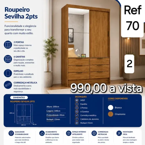 Guarda roupa de casal 