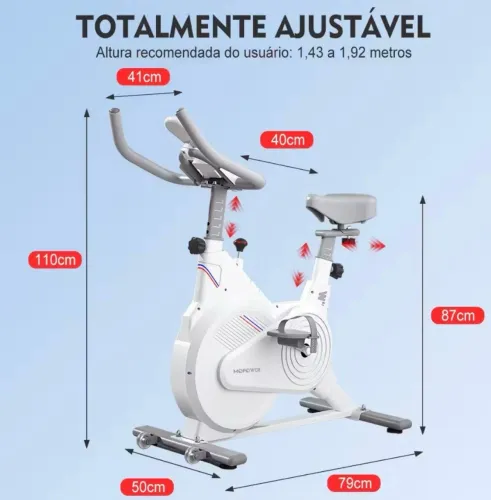 Bicicleta ergométrica pouco utilizada 