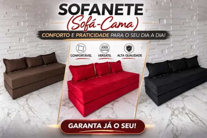 Sofá-cama (Sofanete) 3 lugares, menor preço e maior qualidade direto da fabrica !!