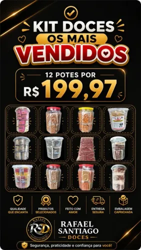 Kit Doces 12 Potes, R$ 199,97