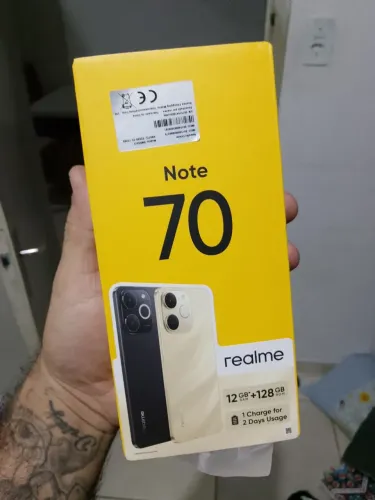 realme note 70 novo 2 meses de uso sem marcas de uso com nota ainda na garantia