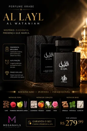     Al Layl Al Wataniah Eau de Parfum 100ml - Perfume Árabe Masculino Premium
