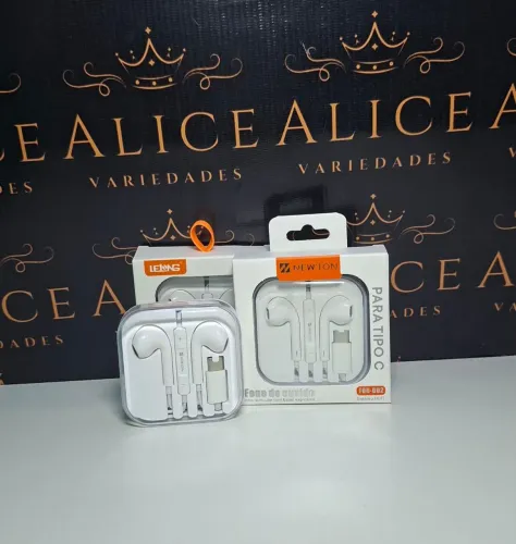 Fone tipo C com microfone