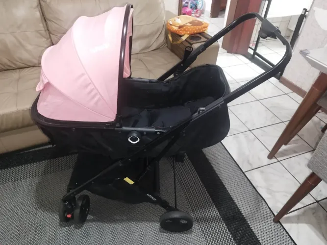 Carrinho Rosa de Bebê Reversível Galzerano Whoop - até 15kg